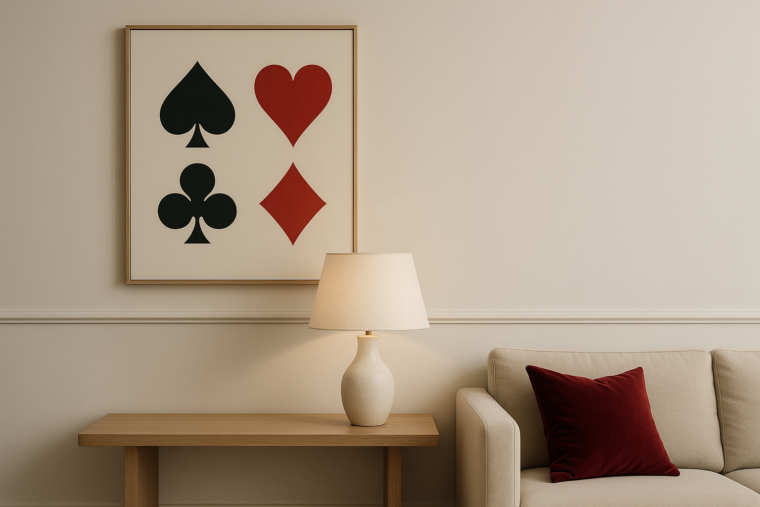 Rentouttavan kotiympäristön luominen kasinoteemaisella sisustuksella